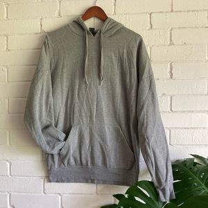 Grey, oversized, hoodie